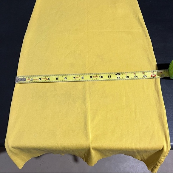 Ralph Lauren Women’s Yellow Bodycon Pencil Dress Size M Cotton - Picture 10 of 12